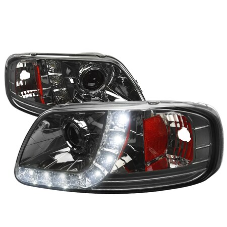 Spec-D Tuning 97-03 Ford F150 Smoke Projector Headlights 2LHP-F15097G-RS